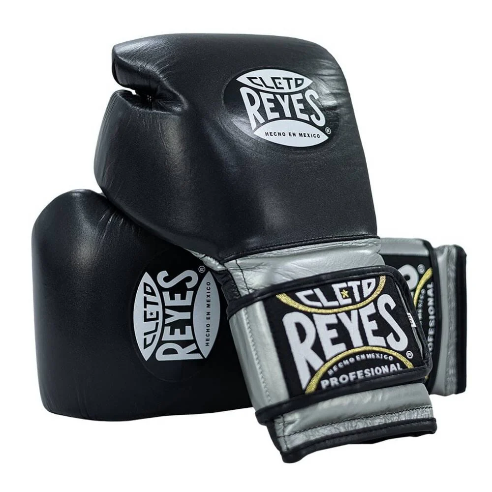 Cleto Reyes Tuxedo Boxing Gloves Black/Silver - Image 7