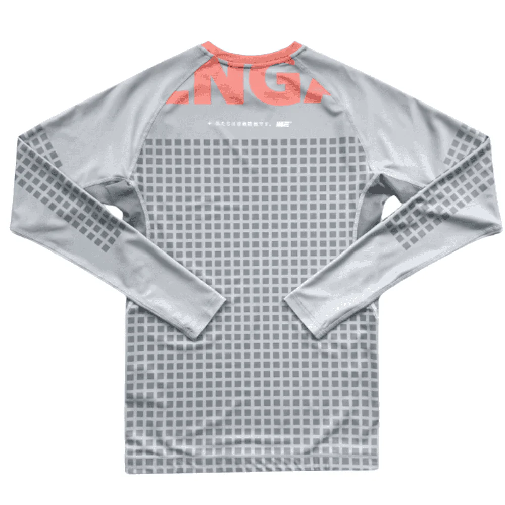 Engage Grid Tech Long Sleeve Rashguard Grey - Image 2