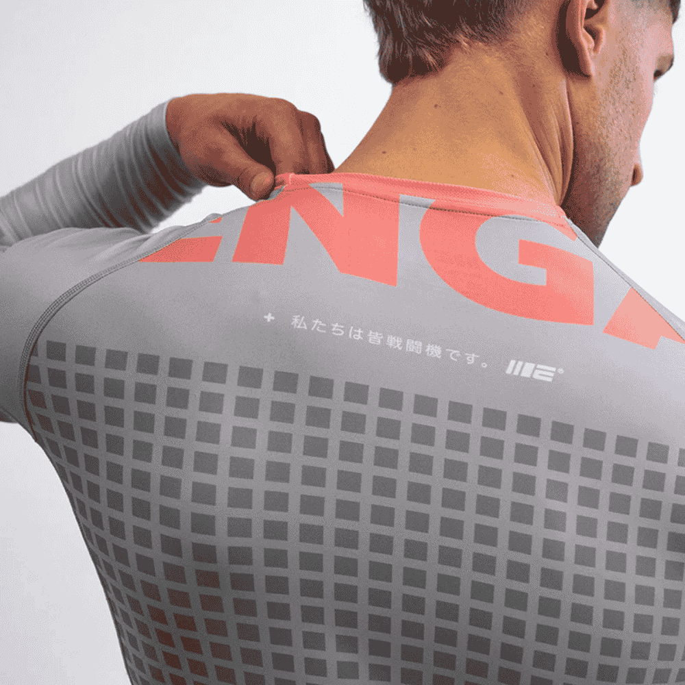 Engage Grid Tech Long Sleeve Rashguard Grey - Image 4