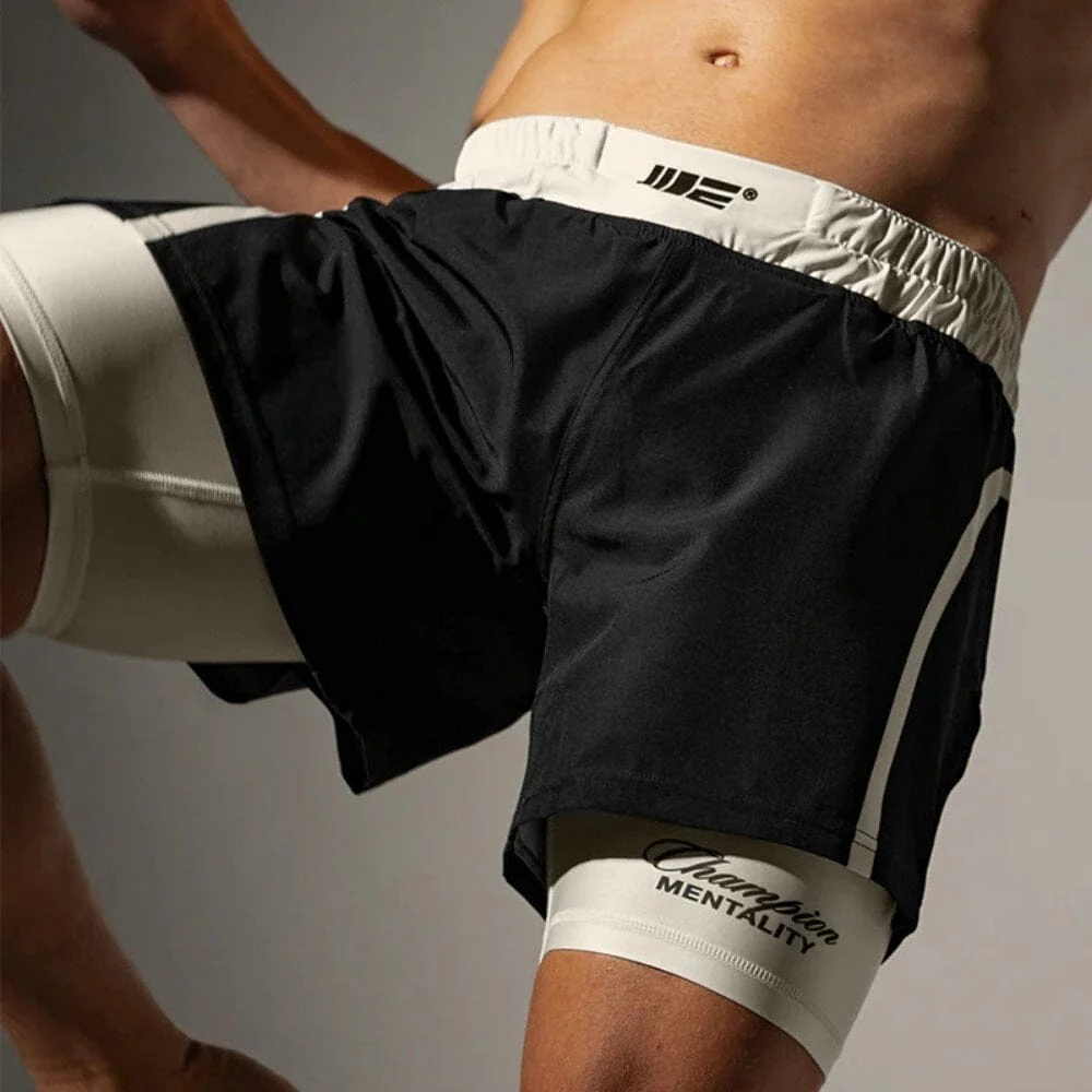 Engage Invictus 2-in-1 Hybrid Shorts Black - Image 2