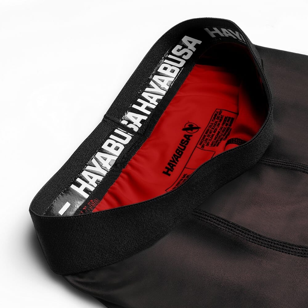 Hayabusa Geo Youth Compression Pants Red - Image 4
