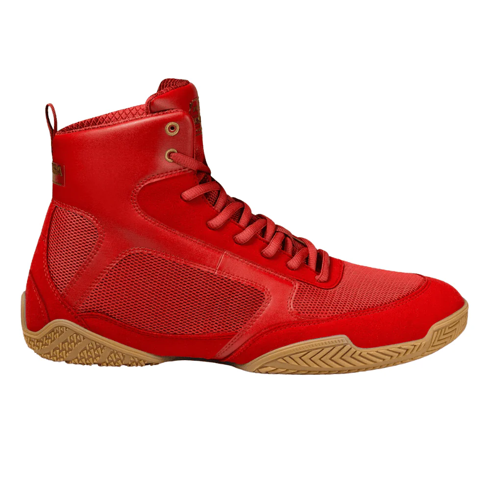 Hayabusa Pro Boxing Shoes Red - Image 3