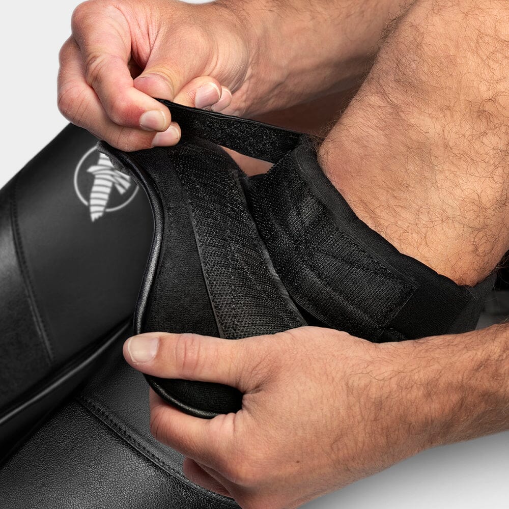 Hayabusa T3 Full-Back Shin Guards Black/Black - Image 3