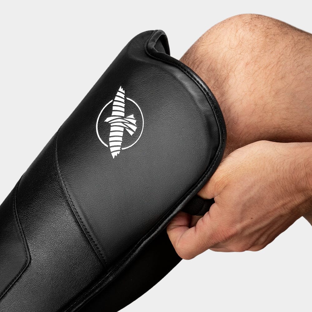 Hayabusa T3 Full-Back Shin Guards Black/Black - Image 4
