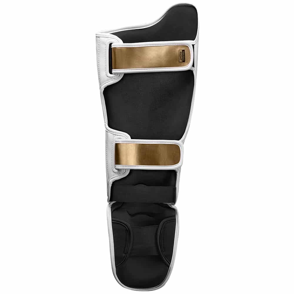 Hayabusa T3 Striking Shin Guards White/Gold - Image 3