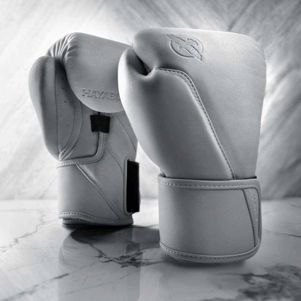 Hayabusa T360 Leather Boxing Gloves White - Image 2