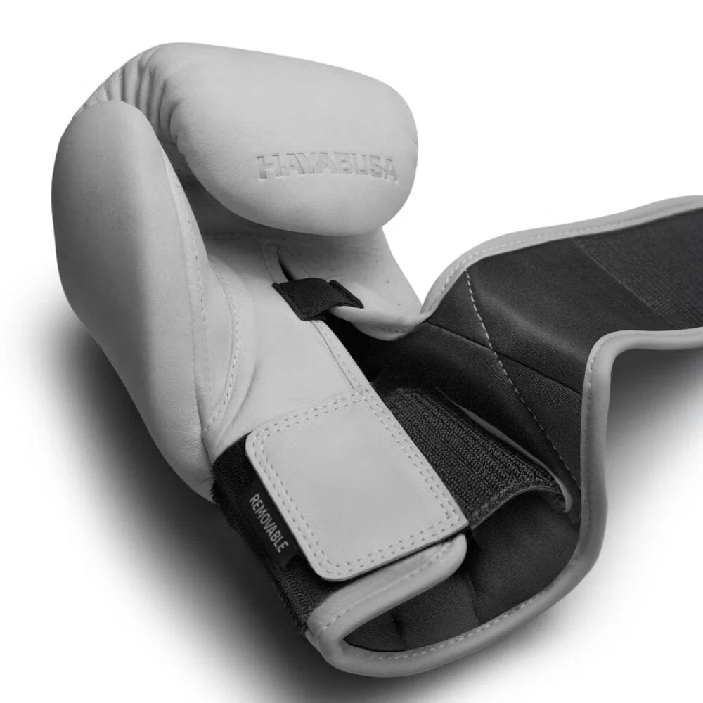 Hayabusa T360 Leather Boxing Gloves White - Image 3