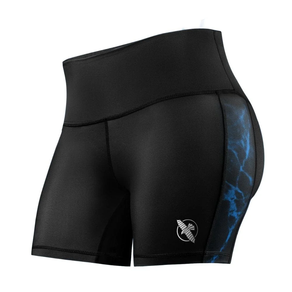 Hayabusa UFC BJJ Womens Vale Tudo Shorts Black/Blue