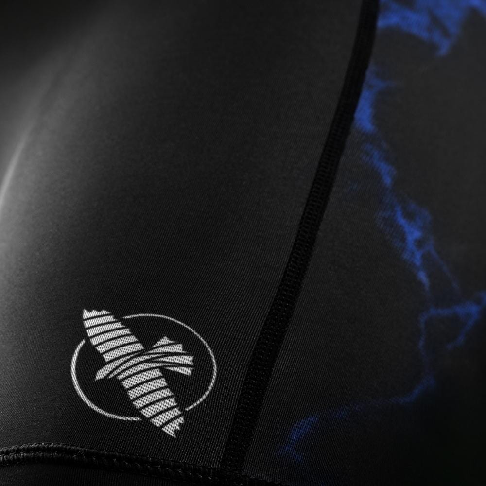 Hayabusa UFC BJJ Womens Vale Tudo Shorts Black/Blue - Image 6