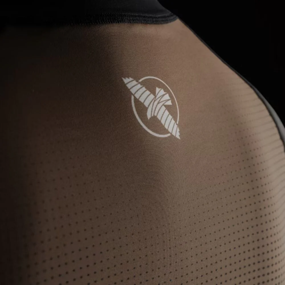 Hayabusa Womens Pro Ranked Short Sleeve Rashguard Brown - Image 5