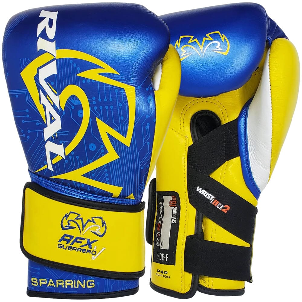 Rival RFX-Guerrero-V Sparring Gloves (P4P Edition) Blue/Yellow